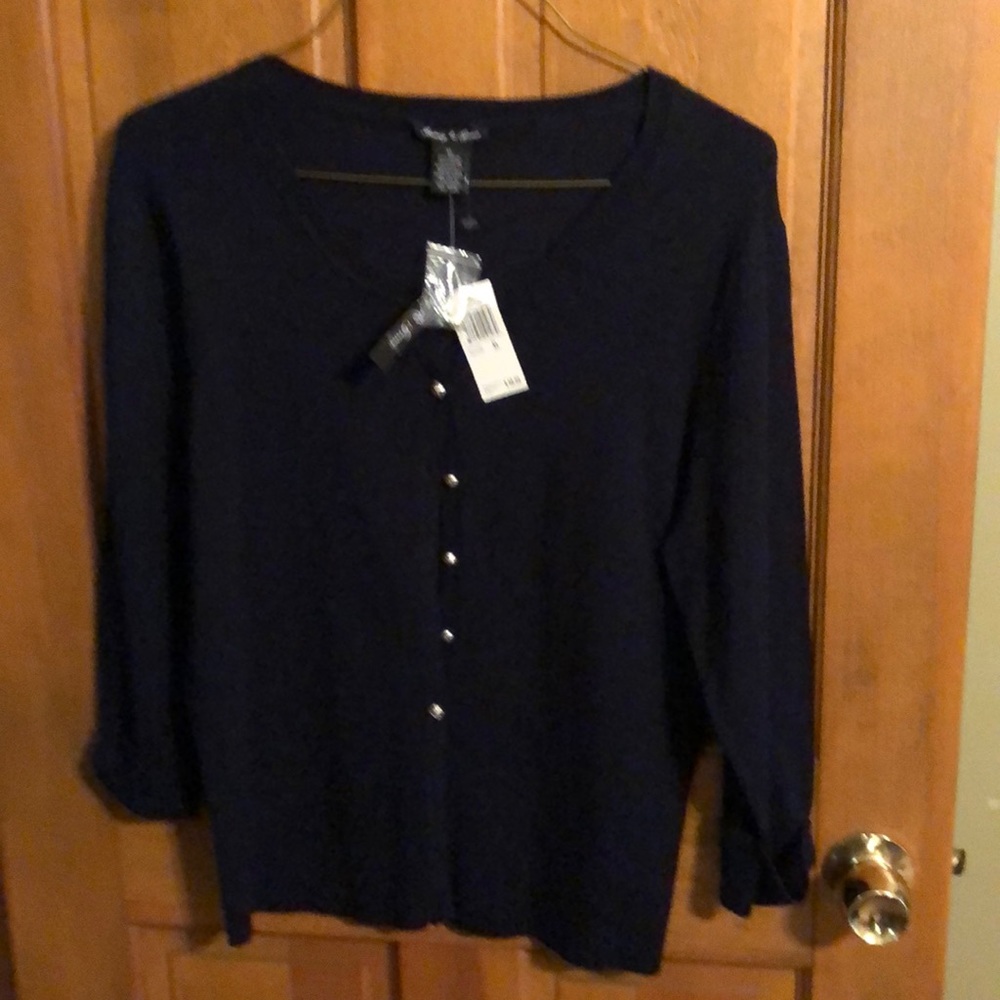 Navy sweater